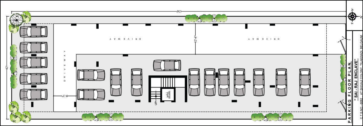 sairaj enclave PARKING FLOOR PLAN