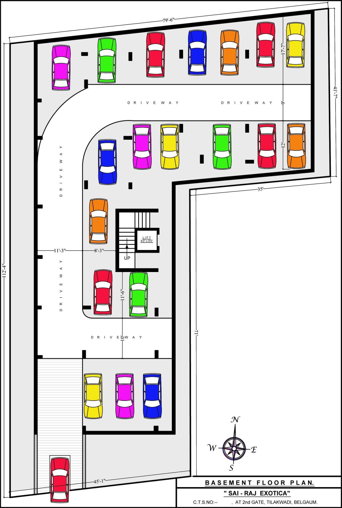 sairaj EXOTICA PARKING FLOOR PLAN